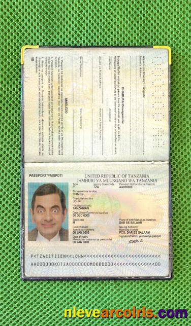 Tanzania passport photolook